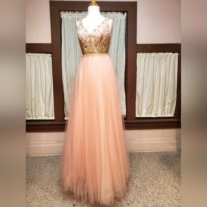 Heart Shape Cut Out gown